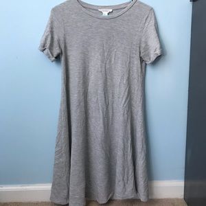 grey t-shirt dress